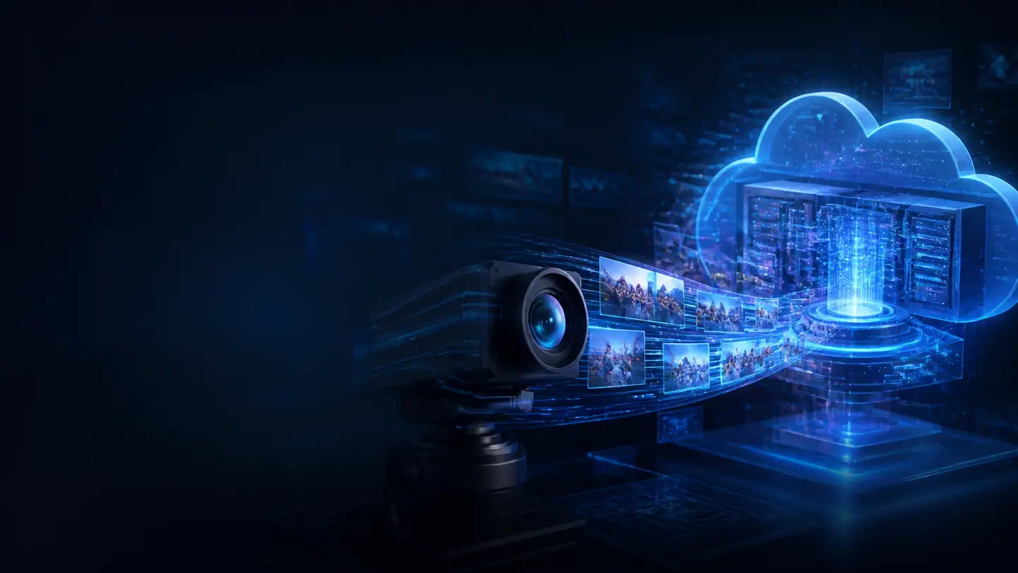 An advanced imaging camera connected to a cloud-based processing system