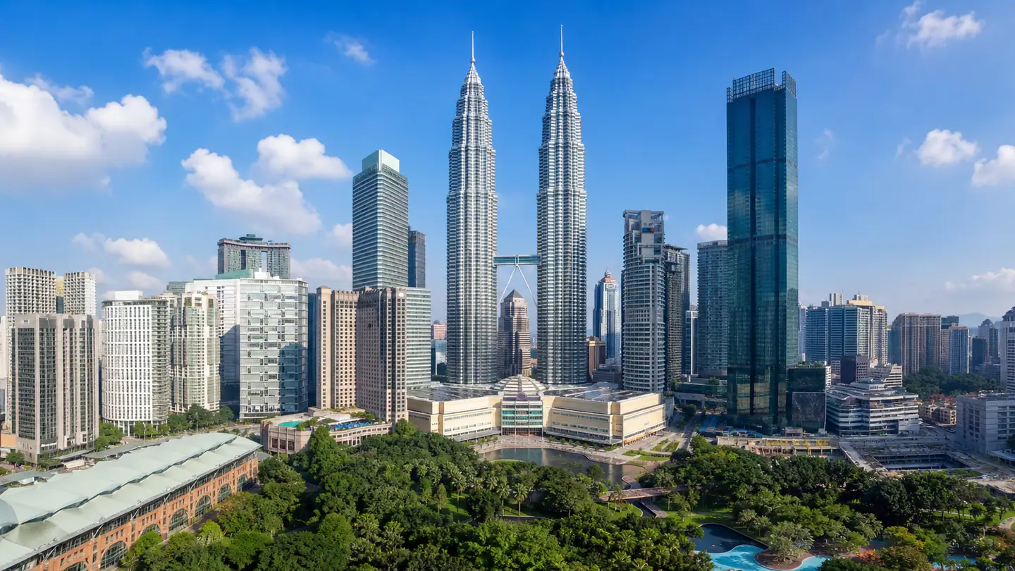 Kuala Lumpur skyline featuring the Petronas Twin Towers
