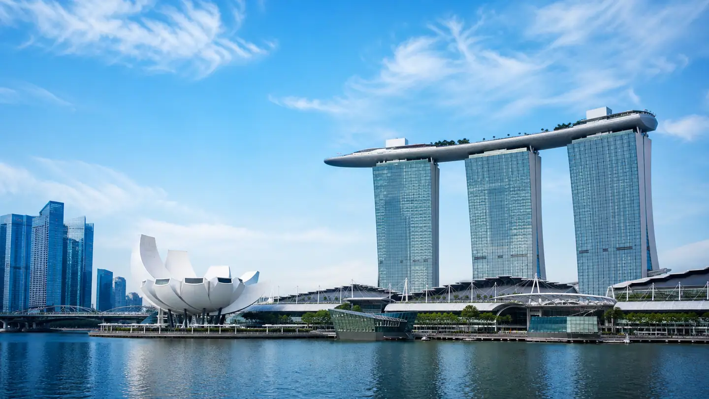 Singapore skyline featuring Marina Bay Sands